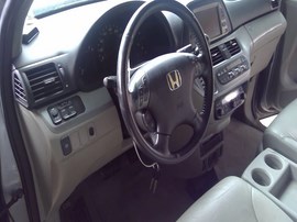 2008 HONDA ODYSSEY, LIGHT BLUE, EX-L MODEL, 3.5L, AT FWD,  A26239